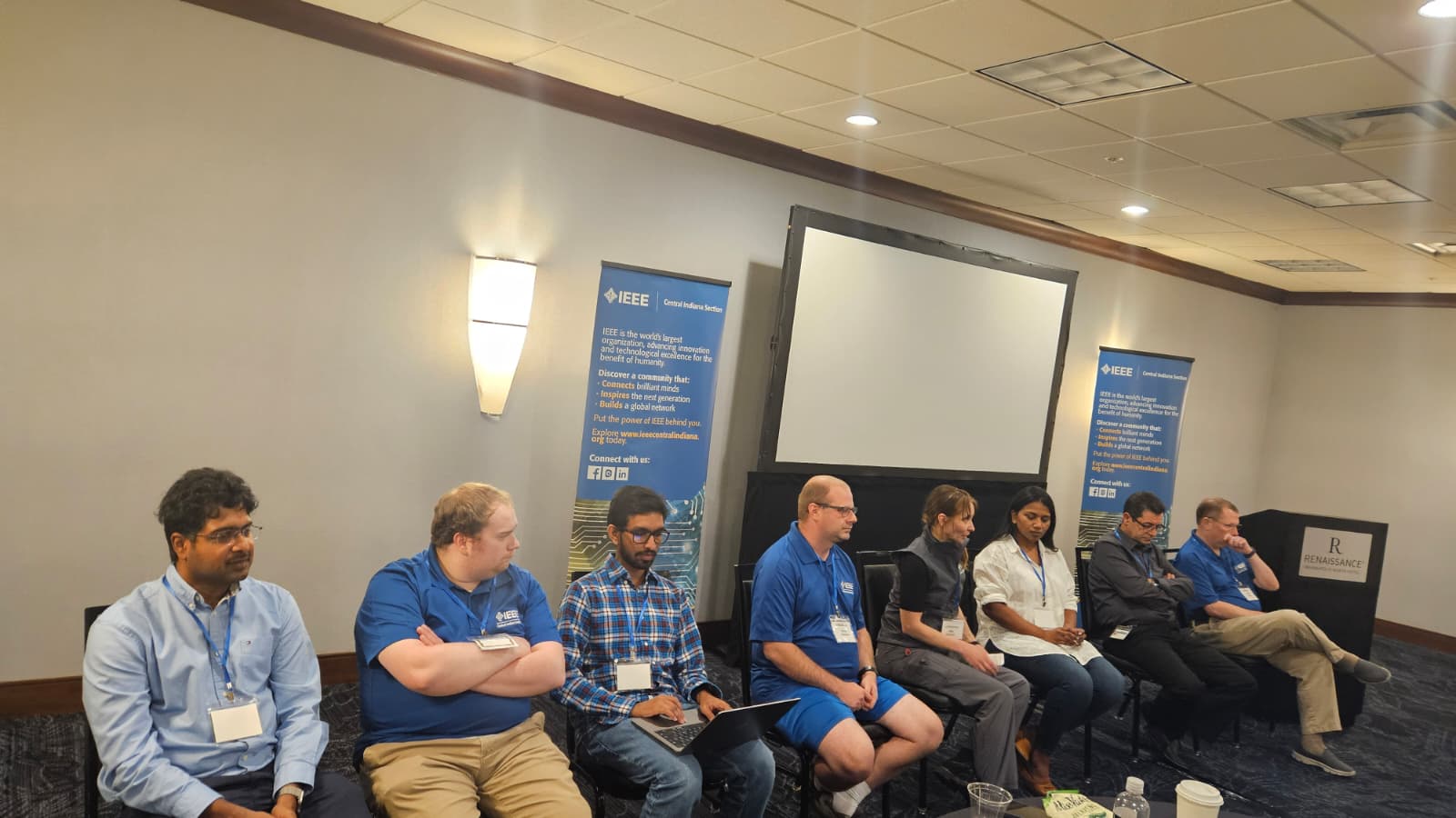 Panel at the IEEE Central Indiana Section SAC annual meeting with the IEEE Region 4 Director and Region 4 Advisor